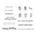 Spellbinders - The Birthday Celebrations Collection - Clear Photopolymer Stamps - Birthday Unboxing Sentiments