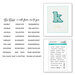 Spellbinders - Stitched Alphabet Collection - Photopolymer Stamps - Stitched Descriptors Sentiments