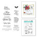 Spellbinders - Winter Garden Collection - Clear Photopolymer Stamps - Winter Garden Sentiments