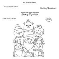 Spellbinders - Clear Photopolymer Stamps - Holiday Group Hug