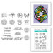Spellbinders - Floral Reflection Collection - Clear Photopolymer Stamps - Sentiments