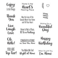Spellbinders - Tiered Tray Collection - Clear Photopolymer Stamps - Sentiments