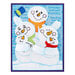 Stampendous - Holiday Hugs Collection - Christmas - Clear Photopolymer Stamps - Snowman Hugs Faces and Sentiments