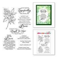 Spellbinders - All The Sentiments Collection - Clear Photopolymer Stamps - Sincere Sentiments