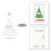 Spellbinders - Glimmer Hot Foil - Trim A Tree Collection - Shining Christmas Tree Glimmer Plate and O Christmas Tree Die Set Bundle