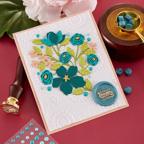 Spellbinders - Sealed Collection - Wax Seal Stamp - Birthday Banner