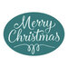Spellbinders - Sealed For Christmas Collection - Wax Seal Stamp - Merry Christmas Oval