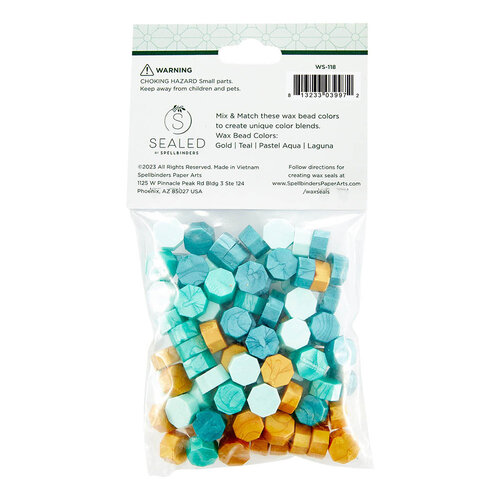 Spellbinders - Sealed Collection - Wax Beads - Mix - Teal Spellbinders - Sealed Collection - Wax Beads - Mix - Teal