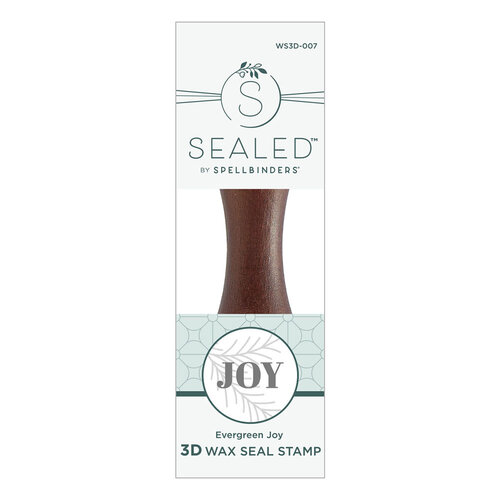 Spellbinders - Sealed 3D Christmas Collection - Wax Seal Stamp - Evergreen Joy