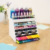 Clear Craft Storage - with 6 Tabbed Dividers each - 2 Pack 