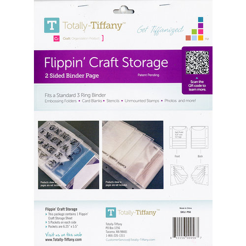 Totally Tiffany - Flippin' Craft Storage - 2 Sided Binder Page
