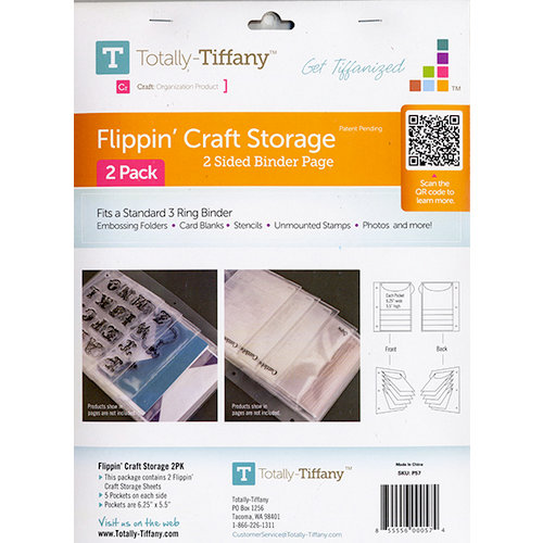 Totally Tiffany - Flippin' Craft Storage - 2 Sided Binder Page - 2 Pack