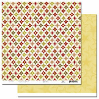 Scenic Route Paper - Garland Collection - Christmas - 12 x 12 Double Sided Paper - Howard Road, CLEARANCE