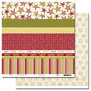 Scenic Route Paper - Garland Collection - Christmas - 12 x 12 Double Sided Paper - Scrap Strip, CLEARANCE