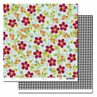 Scenic Route Paper - Garden Grove Collection - 12 x 12 Double Sided Paper - Flower Street, CLEARANCE