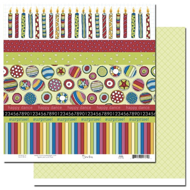 Scenic Route Paper - Surprise Collection - 12 x 12 Double Sided Paper - Scrap Strip, CLEARANCE