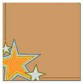 Scenic Route Paper - Metropolis Collection - 12x12 Cardstock - Kraft Stars, CLEARANCE