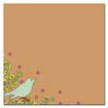 Scenic Route Paper - Laurel Collection - 12x12 Cardstock - Kraft Bird