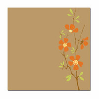 Scenic Route Paper - Ashville Collection - 12x12 Paper - Kraft Wild Flower