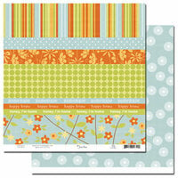 Scenic Route Paper - Ashville Collection - 12x12 Paper - Scrap Strip 1, CLEARANCE