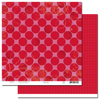 Scenic Route Paper - Loveland Collection - Valentine's Day - 12x12 Double Sided Paper - Loveland Ruby Avenue, CLEARANCE