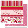 Scenic Route Paper - Loveland Collection - Valentine's Day - 12x12 Double Sided Paper - Loveland Scrap Strip, CLEARANCE