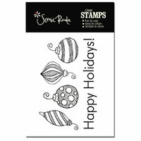 Scenic Route Paper - Garland Collection - Clear Acrylic Stamps - Happy Holidays