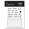 Scenic Route Paper - Sonoma Collection - Clear Acrylic Stamps - Months, CLEARANCE