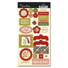 Scenic Route Paper - Garland Collection - Christmas - Chipboard - Warm Wishes, CLEARANCE