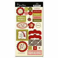 Scenic Route Paper - Garland Collection - Christmas - Chipboard - Warm Wishes, CLEARANCE