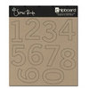 Scenic Route Paper - Plain Chipboard Shapes - Numbers