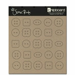 Scenic Route Paper - Plain Chipboard Shapes - Buttons