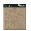 Scenic Route Paper - Plain Chipboard Shapes - Houses