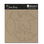Scenic Route Paper - Plain Chipboard Shapes - Leaves, CLEARANCE