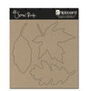 Scenic Route Paper - Plain Chipboard Shapes - Leaves, CLEARANCE