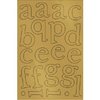 Scenic Route Paper - Chipboard Alphabet Sets - Gold - Capitol Hill - Lowercase, CLEARANCE