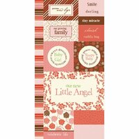 Scenic Route Paper - Chipboard - Charlotte - Baby Girl, CLEARANCE