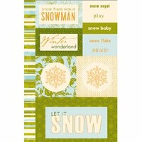 Scenic Route Paper - Rockland Collection - Christmas - Chipboard - Let It Snow, CLEARANCE