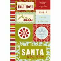 Scenic Route Paper - Rockland Collection - Christmas - Chipboard - Santa Was Here