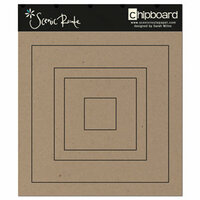 Scenic Route Paper - Chipboard Shapes - Square, CLEARANCE