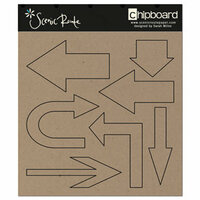 Scenic Route Paper - Chipboard Shapes - Arrow