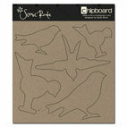 Scenic Route Paper - Chipboard Shapes - Plain Birds