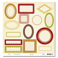 Scenic Route Paper - Sonoma Collection - Die Cuts - Journaling Labels, CLEARANCE