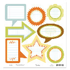 Scenic Route Paper - Ashville Collection - 12x12 Cardstock - Die Cut Journaling, CLEARANCE