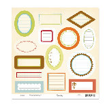 Scenic Route Paper - Die Cuts - Journaling Labels, CLEARANCE