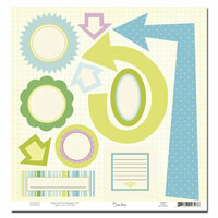 Scenic Route Paper - Lynden Collection - Easter - 12x12 Die Cut Sheet - Lynden, CLEARANCE