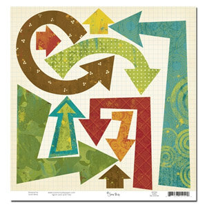 Scenic Route Paper - Grafton Collection - 12x12 Die Cut Arrows - Grafton, CLEARANCE