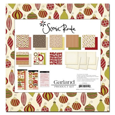 Scenic Route Paper - Christmas - Collection Pack - Garland, CLEARANCE