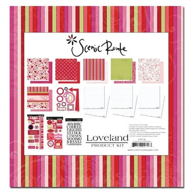 Scenic Route Paper - Loveland Collection - Valentine's Day - Collection Pack - Loveland , CLEARANCE