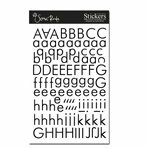 Scenic Route Paper - Alphabet Stickers - Omaha - Black, CLEARANCE